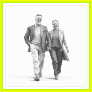 Pintura personalizada | Desenho | Retrato | Retratos pintados a carvão por foto | fotografia pintada de um homem e uma mulher de mãos dadas