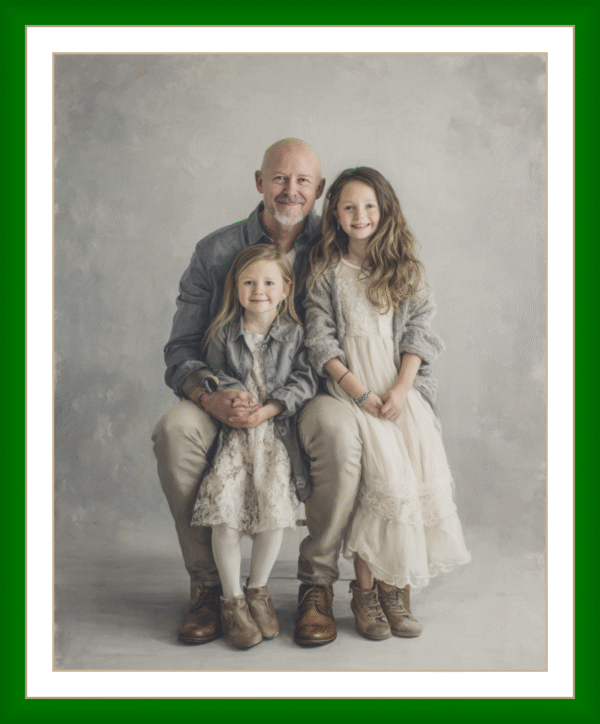 Óleo corpo inteiro - 3 pessoas