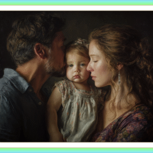 Retrato a óleo cabeça e ombros de 3 pessoas